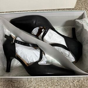 Abella Black Strappy Heels